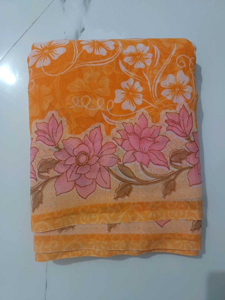 Vibrant Floral Saree