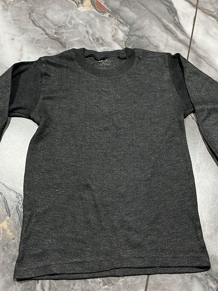 Men's Dark Grey Long Sleeve T-Shirt