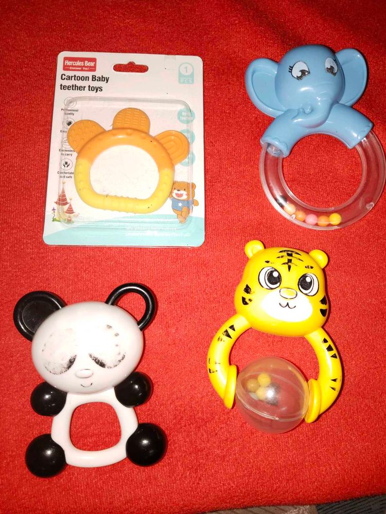 Cute Baby Teether Toys Set