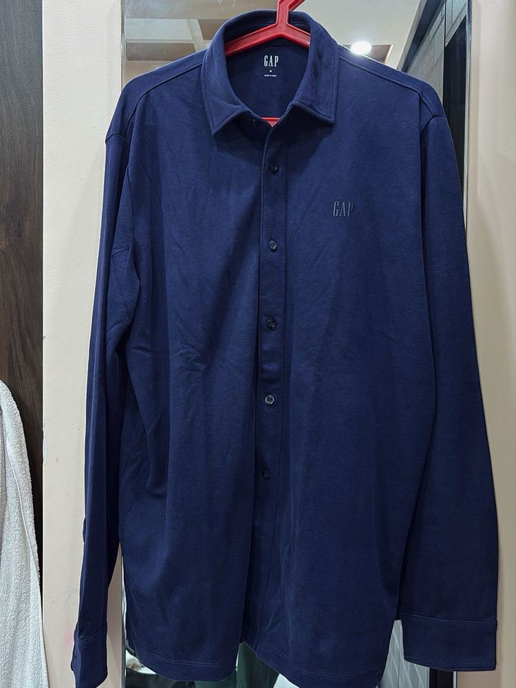 Men's Navy Blue GAP Long Sleeve Shirt