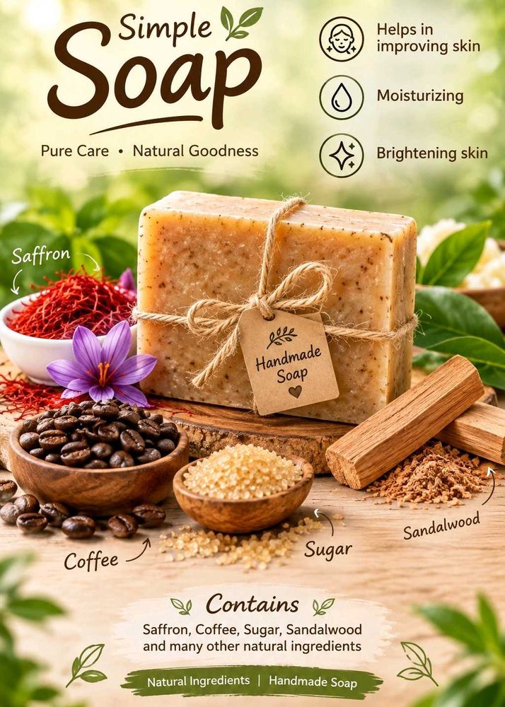 pack Of 1 hand made soap(read description)