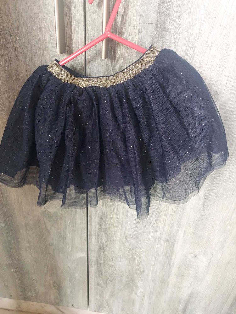 Navy Blue H&amp;M Tulle Skirt