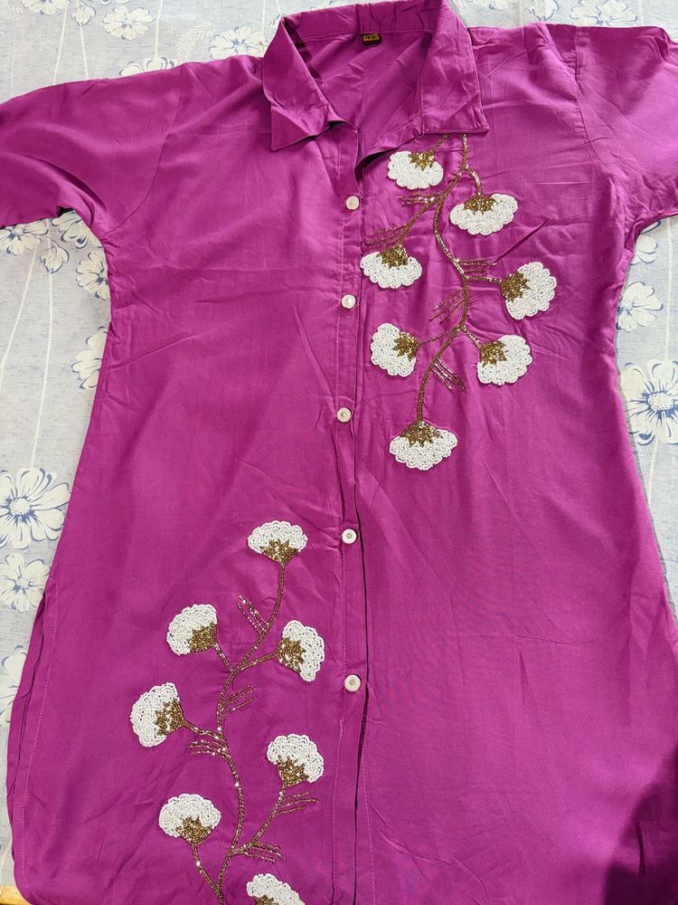 Beautiful purple co ord set (totally new)