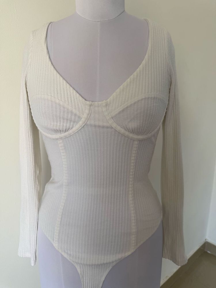 ASOS Ribbed Long Sleeve Bodysuit