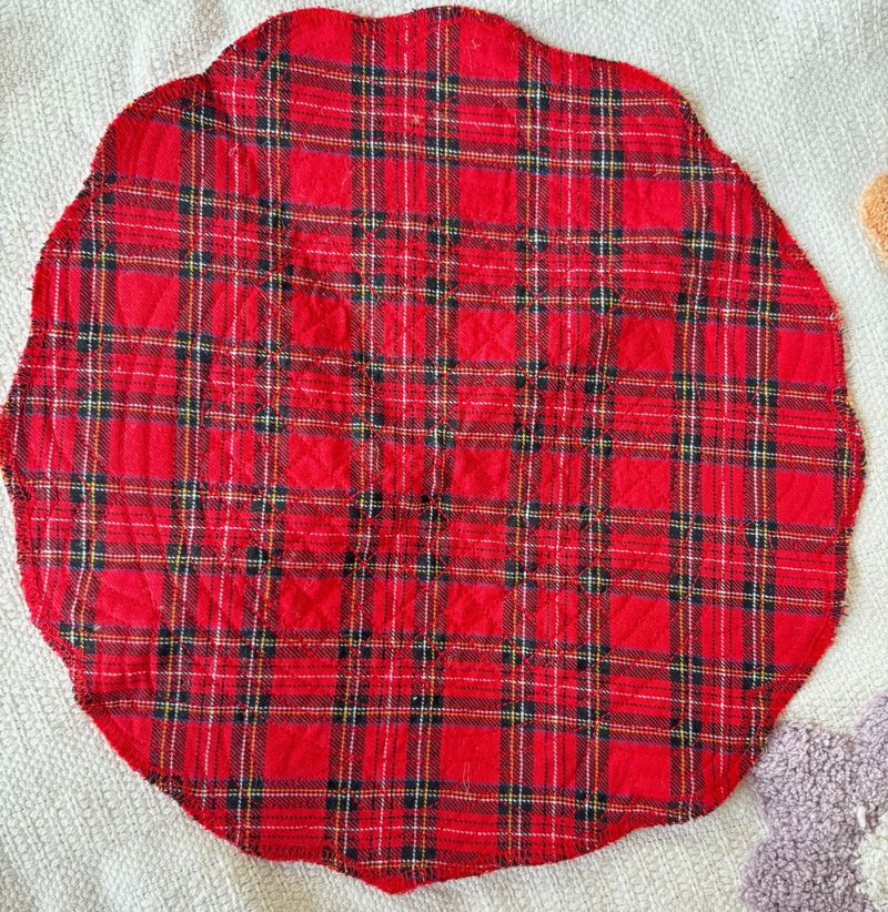 Cozy Red Plaid Placemat
