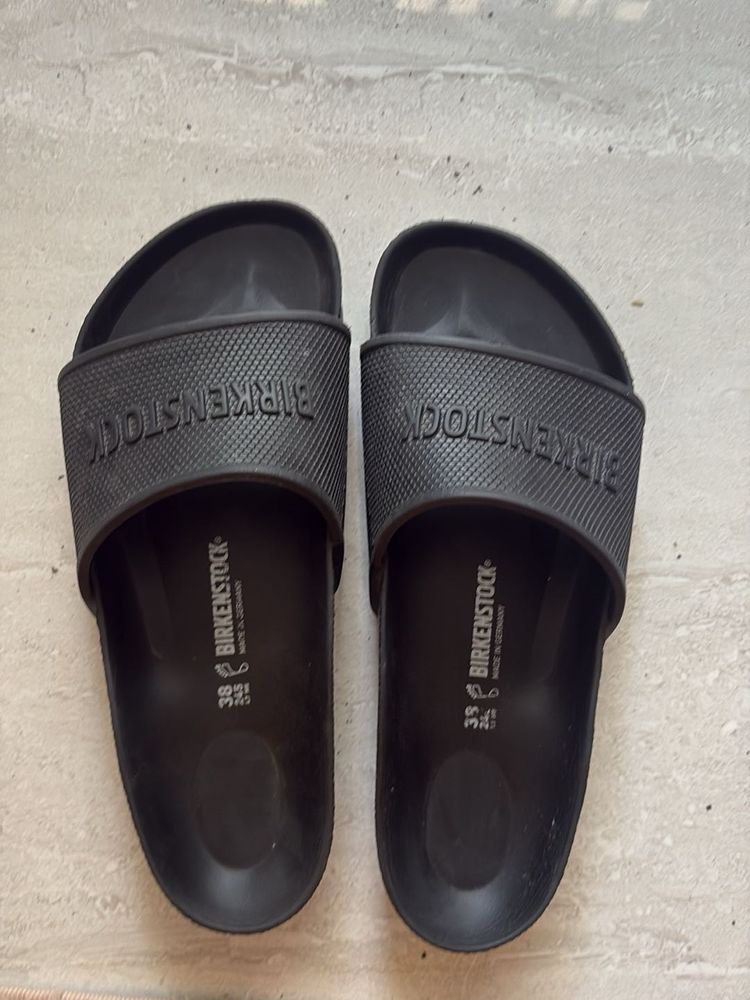 Black Birkenstock Barbados Eva Slides