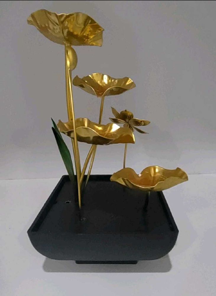 Golden Lotus Water Fountain
