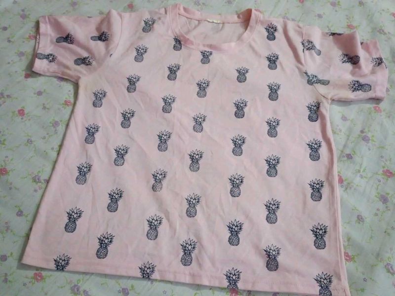 Cute Pink Pineapple T-Shirt