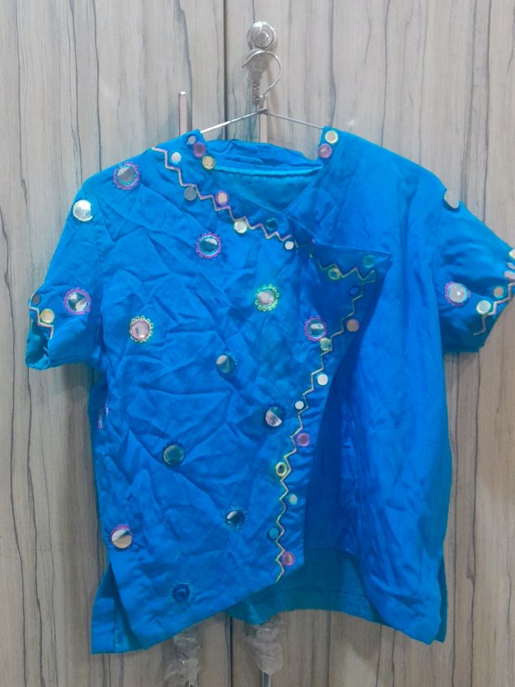 A Blue Colour Choli