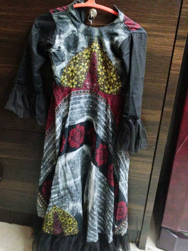 Girl Gown With Leggings