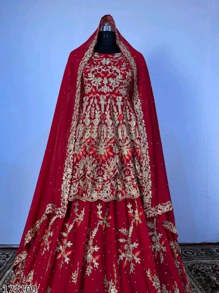 Bridal Heavy Embroidery Lehenga Choli