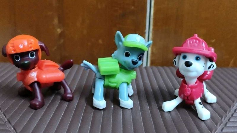 Set of 3 Kinder Joy Paw Patrol Toys