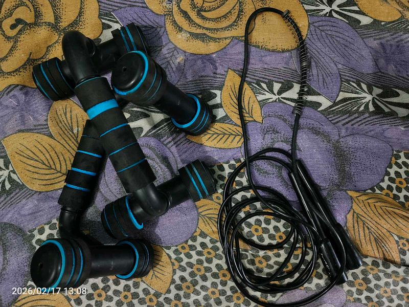 ₹ 399 CLOSET SALE🔥skipping rope &amp; pushup bars