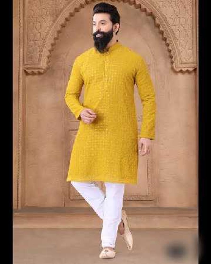 ETHNIC YELLOW KURTA