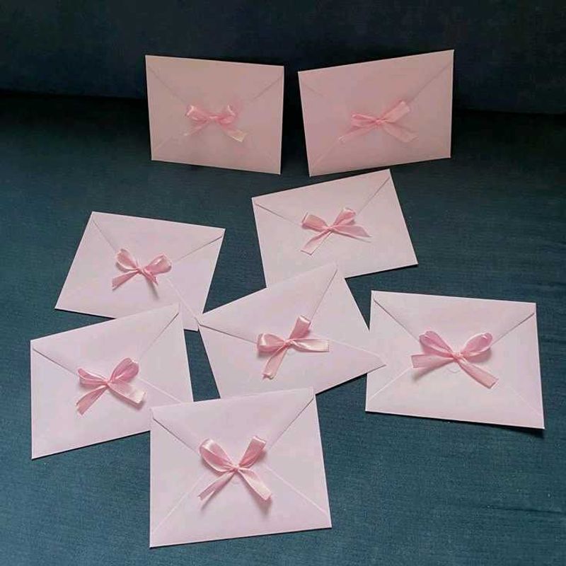 Elegant handmade Envelopes with Bows