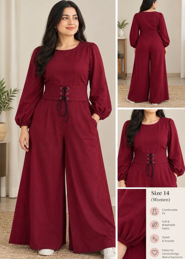 Maroon Jumpsuit
