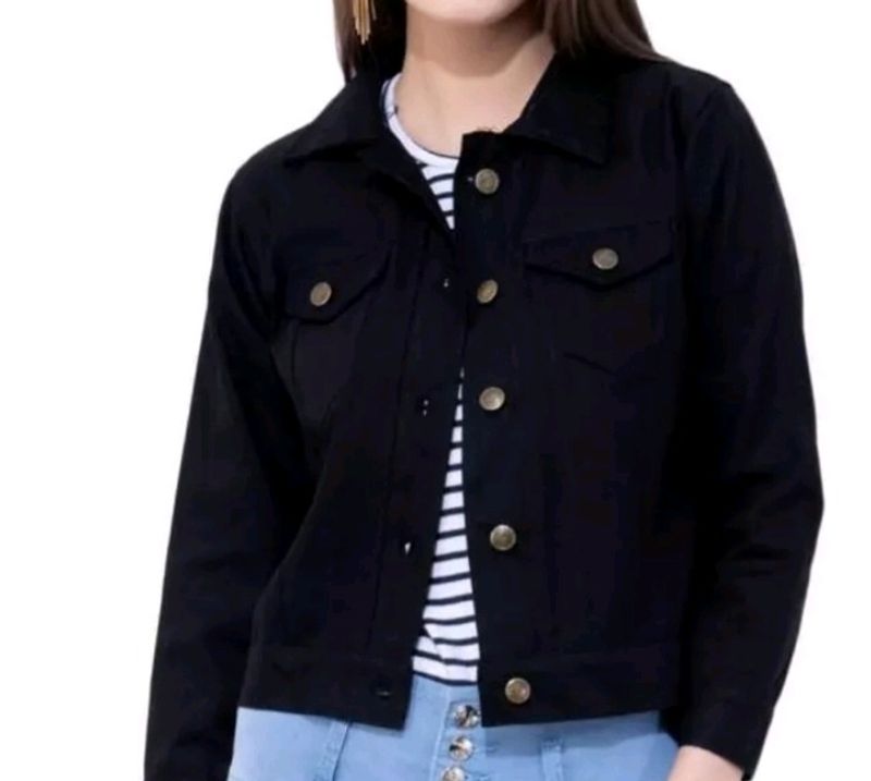 Black Denim Jacket.. Small Size