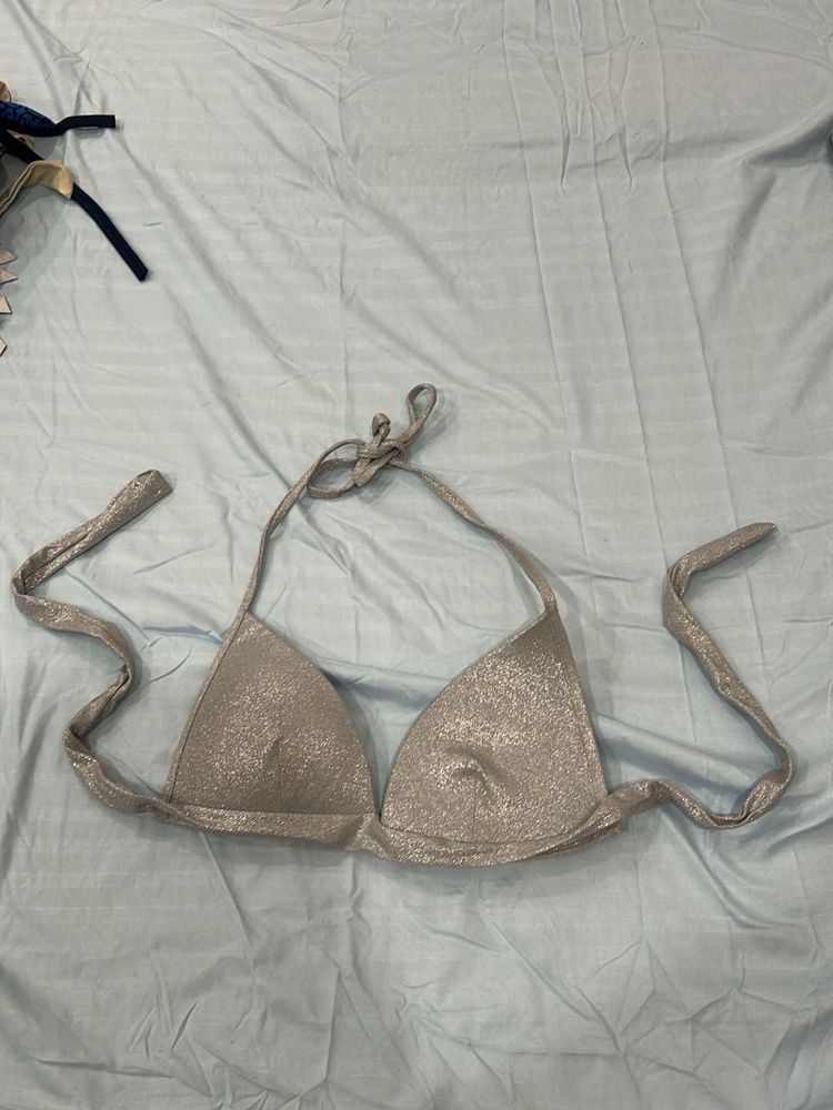 Sparkly Halter Bikini Top