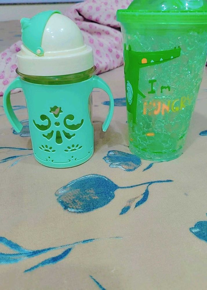 Cute Sippy Cup and Tumbler Set