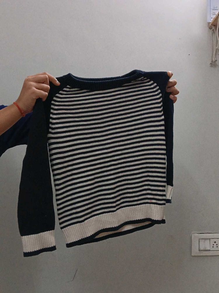 Classic Striped Knit Sweater