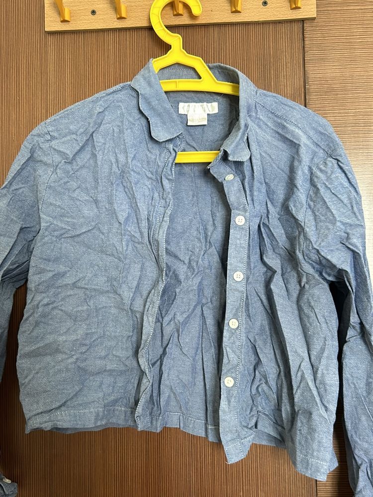 Blue Formal And Casual Shirt Full Sleeves