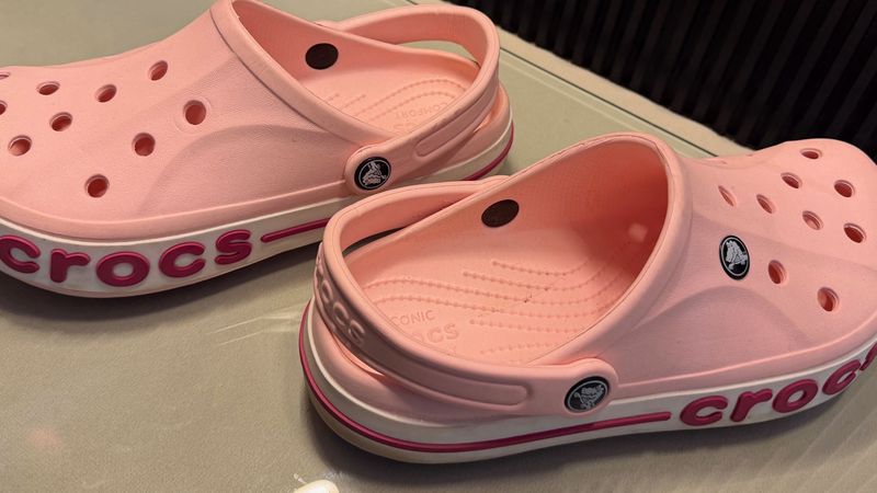 Pink Crocs