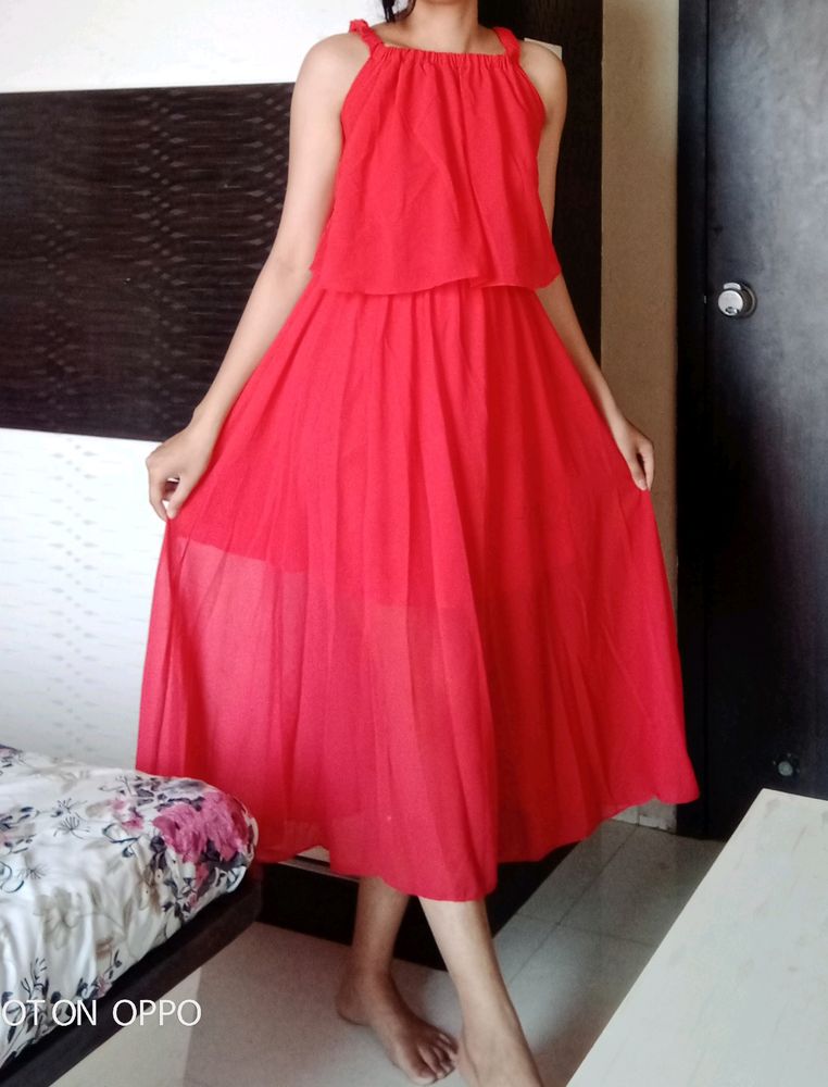 Red One Piece Dress
