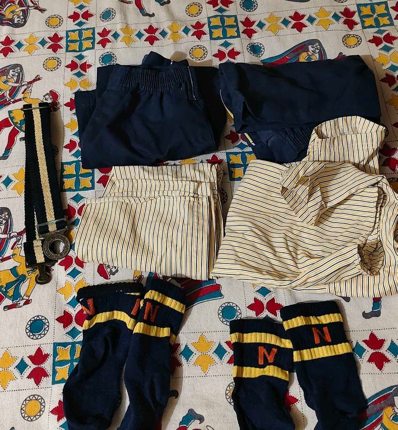 Narayana School 2 Uniform Shirt, Shorts Set