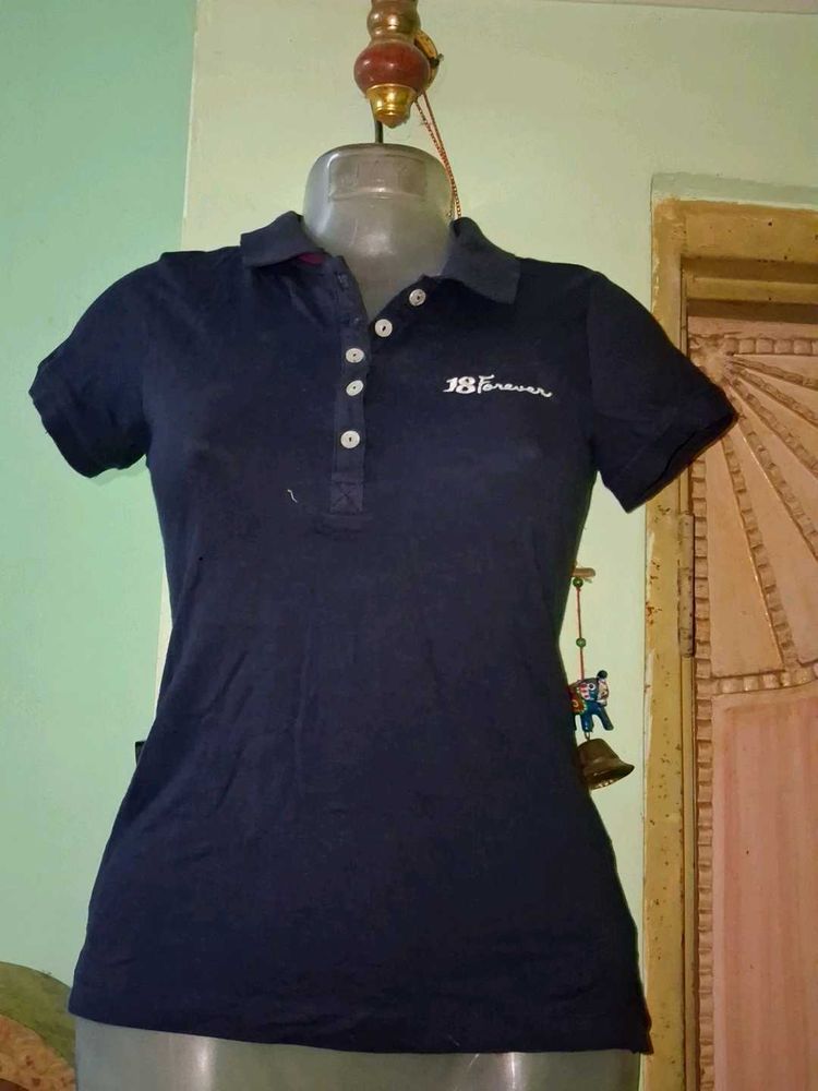 Navy Blue Polo T-Shirt
