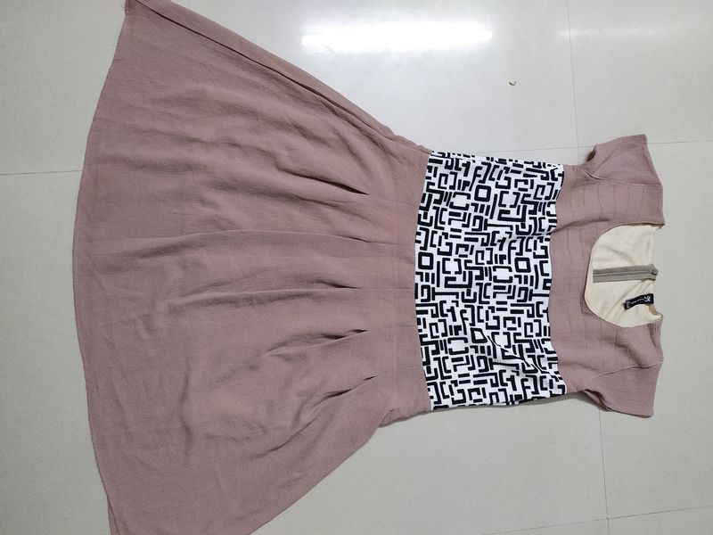 Unused Beige Short Dress For Women Size XS To S