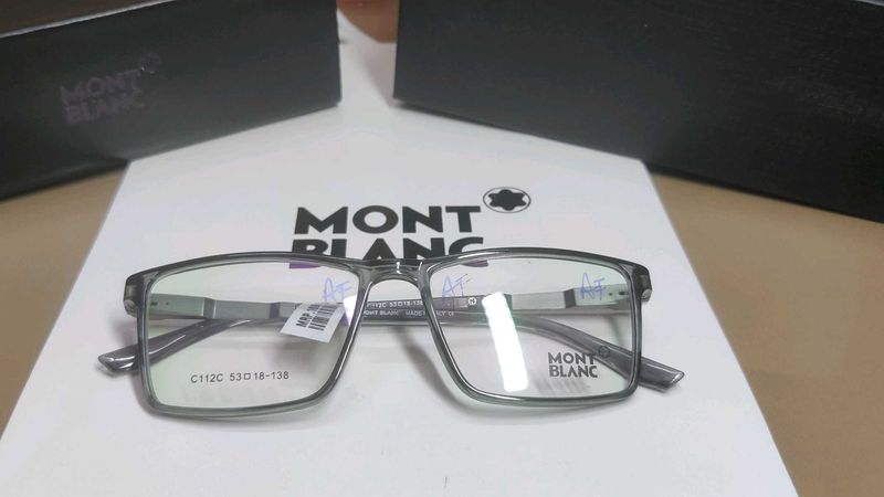 Mont Blanc Eyeglasses - Stylish Grey Frames