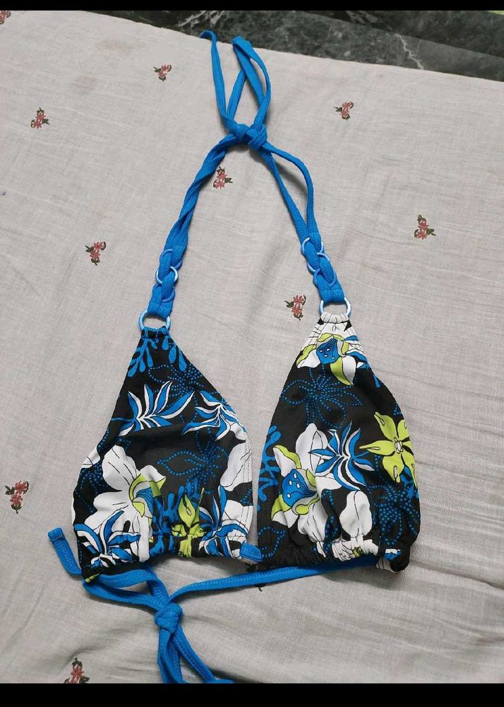 Vibrant Floral Bikini Top