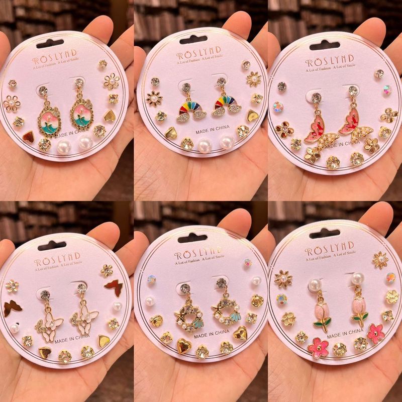 Cute Earring and chain Sets