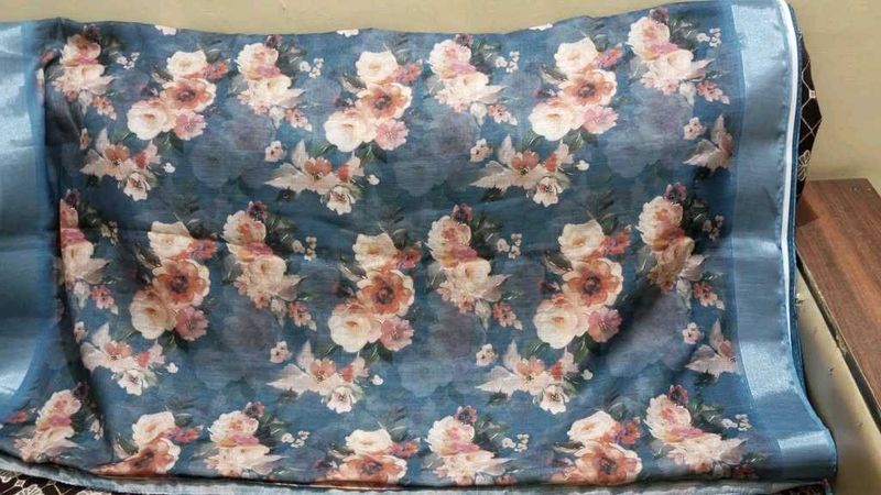 Floral Print Saree