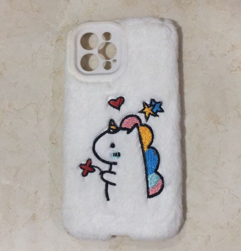 I Phone 12 Pro Max Unicorn Fur Case