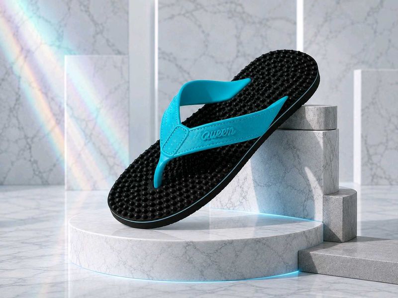 Queen Flip Flops - sky