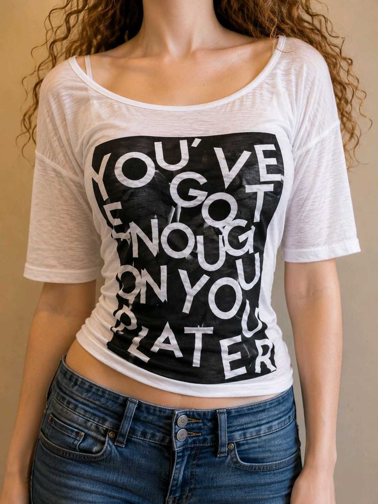 white graphic tshirt
