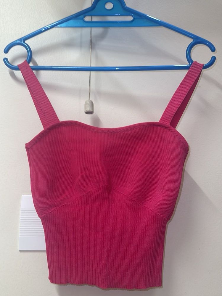 Only Stylish Pink Crop Top