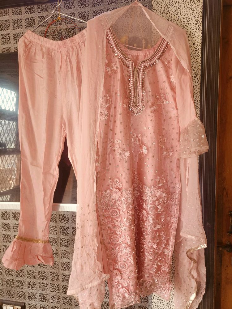 Hand Work Kurta Set Original Suit