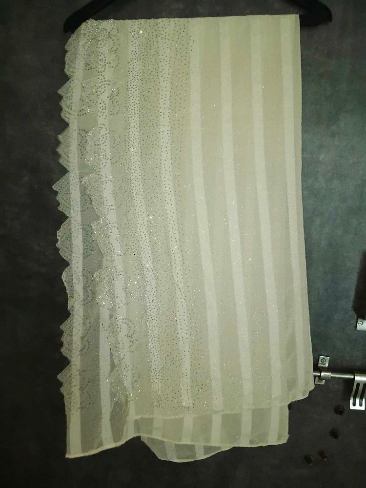 beautifull silk sequins stripped dupatta