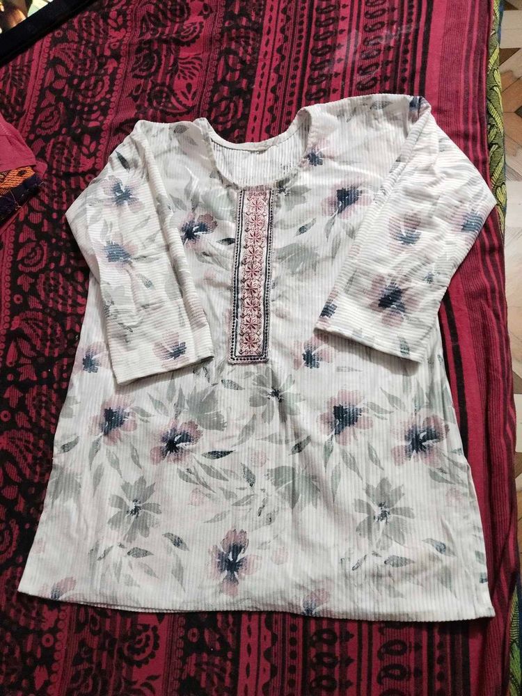 Floral Print Kurta