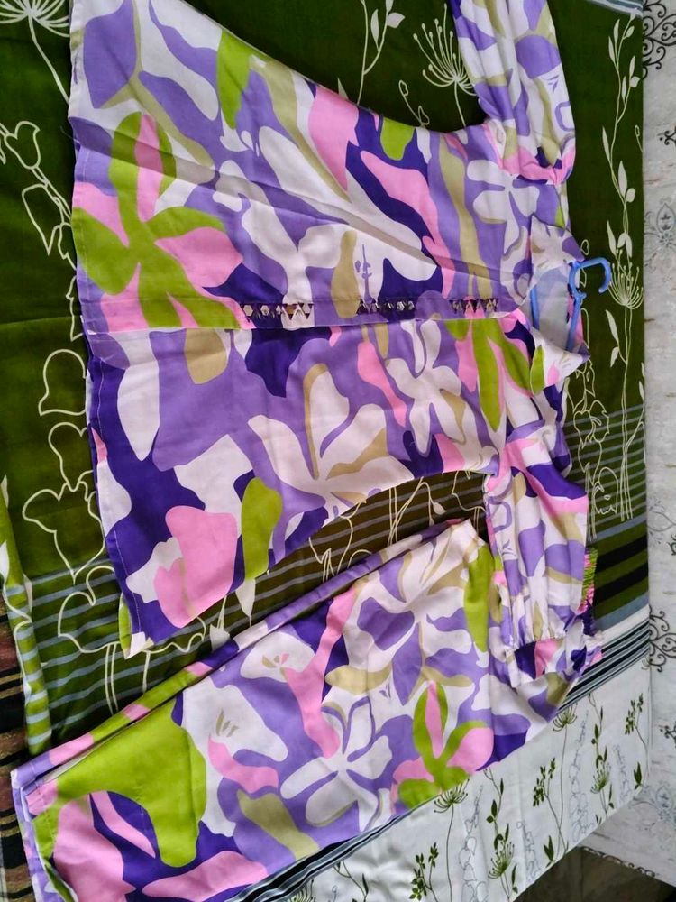 Vibrant Floral Kurta Set