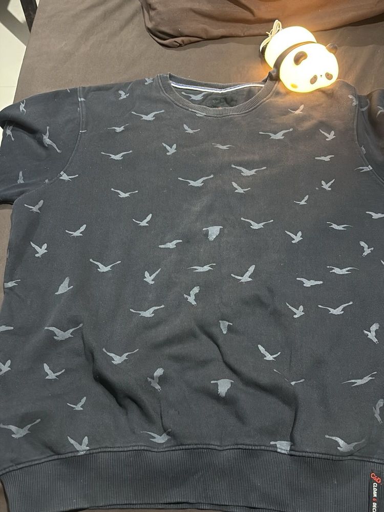 Men's Bird Print Sweatshirt