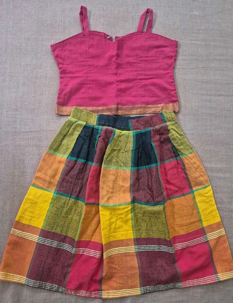 Girls Traditional Skirt and Top Set