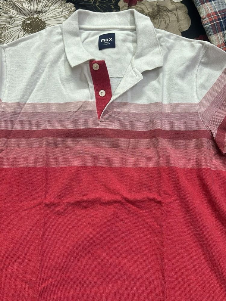 Men's Striped Polo T-Shirt