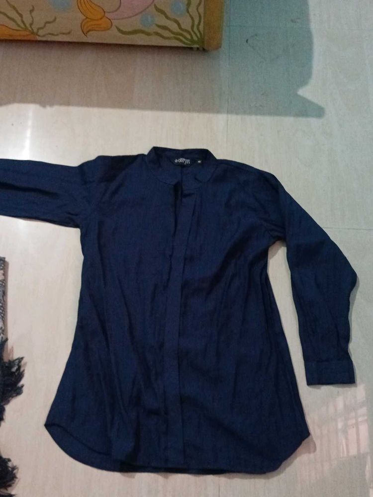 Elegant Navy Blue Kurta top medium size
