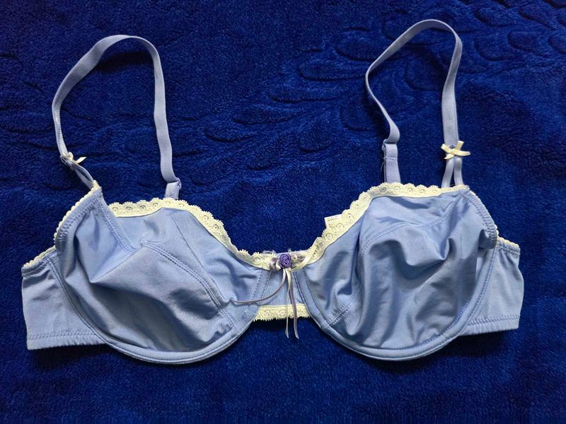 Premium Lavender Bra with Lace Trim