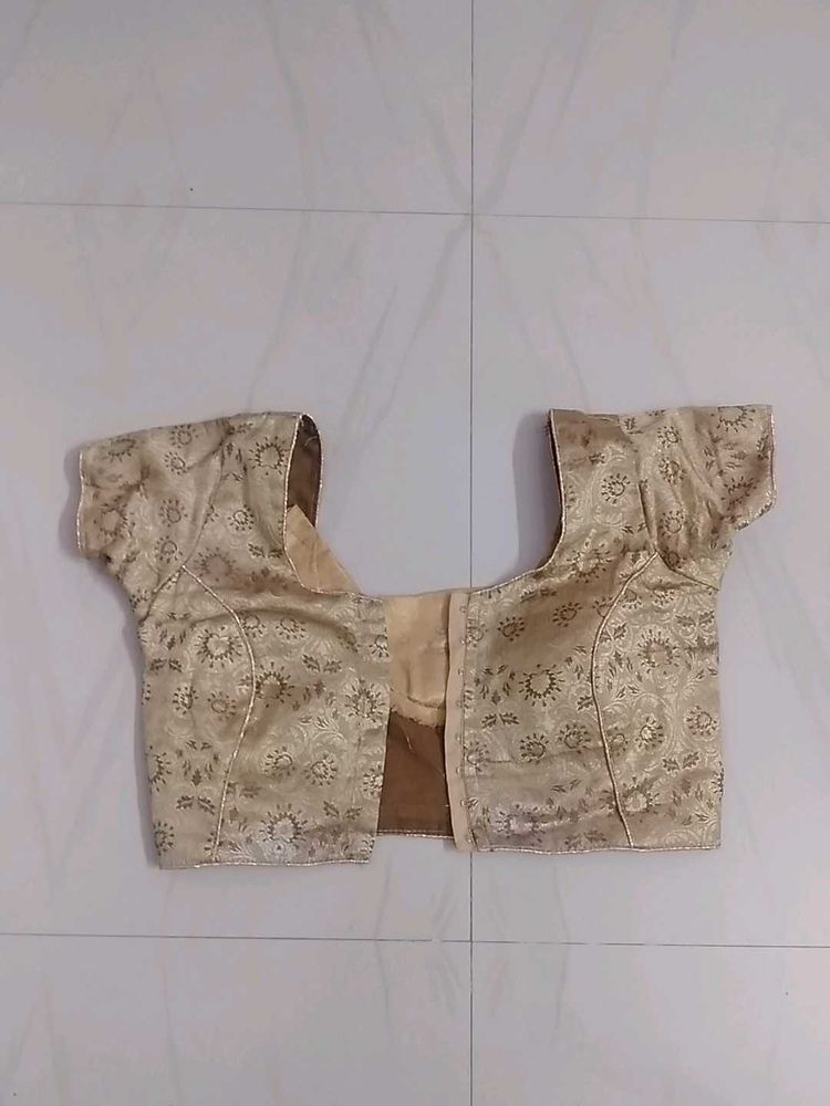 Elegant Brocade Saree Blouse,breast,34