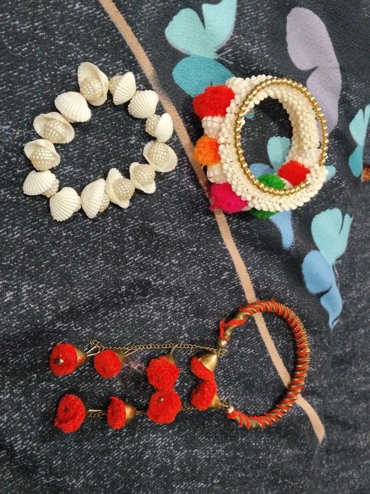 Boho Shell &amp; Tassel Bracelets Set