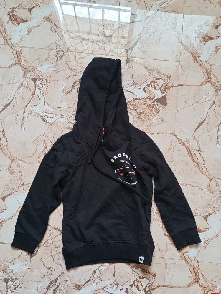 Black Brooklyn Skateboarding Hoodie